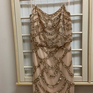 Aiden Mattox cocktail/holiday/wedding guest/wedding party sequined mini dress.